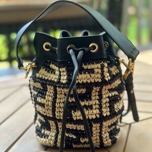 Rattan Bucket Bag